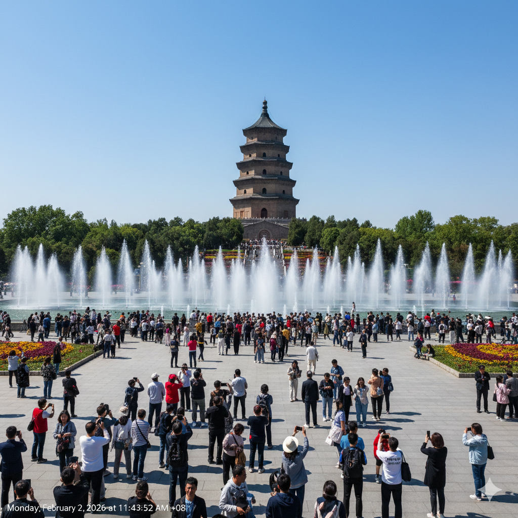 North Square of Big Goose Pagoda